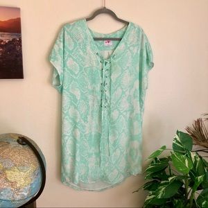 Buddy Love Mint Snake Dress